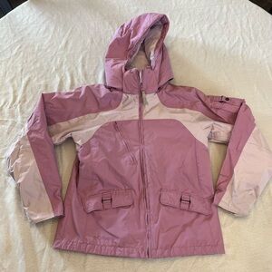 COLUMBIA Girls Hooded Winter Jacket, Nylon, Size 14/16